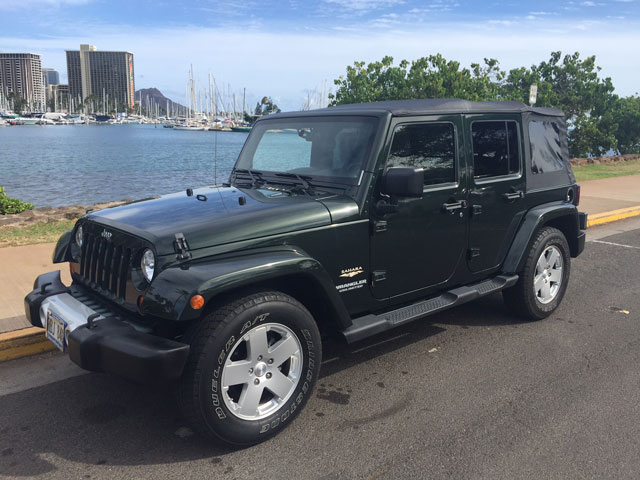 Jeep Wrangler Rental Honolulu